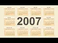 Kalender 2007