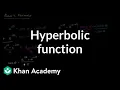Hyperbolic function inspiration Hyperbolic functions Precalculus Khan Academy