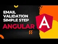Email validation angular 14 - step by step simple