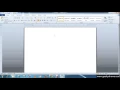 Microsoft Office Word 2010 Create a New Document