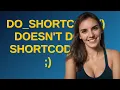 Wordpress do - shortcode doesn t do shortcodes