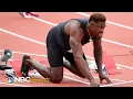 Seattle Seahawks wide receiver DK Metcalf competes in 100m race at USATF Golden Games NBC Sports