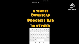 how to make a simple download progress bar in python