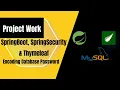 Registration using Spring Security springboot and thymeleaf project