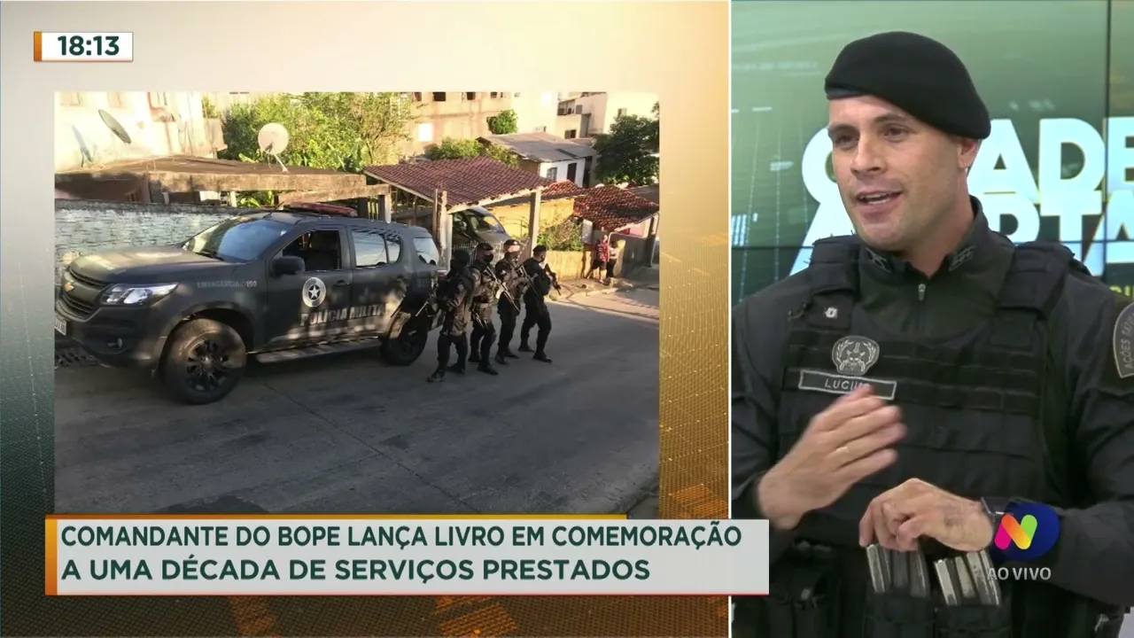 Comandante do Bope lança livro para comemorar 10 anos de serviço