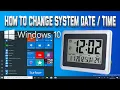 How To Change System Date Time in Windows 10 - Change Time Zone