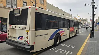 On-Board Ride NJ TRANSIT 84 JOURNAL SQ VIA BERGENLINE NABI 40-SFW 5880