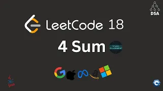 Leetcode 18 4Sum Two-Pointers Sorting SDE interview Sheet Optimal Solution Dry Run