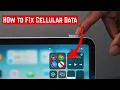 iPad Cellular Data Not Working Try This