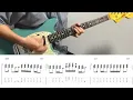 Bruno Mars - Treasure (guitar cover with tabs & chords)