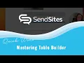 How to Use Table Builder for Sales Proposals