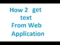 Selenium Webdriver code to get text from webelement Tutorial 15