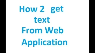 Selenium Webdriver code to get text from webelement Tutorial 15