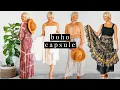 HOW TO BUILD A BOHO CAPSULE WARDROBE 2020 BOHO OUTFIT IDEAS SIMPLE CAPSULE WARDROBE 2020