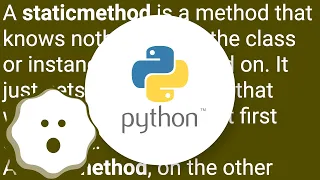 Difference between staticmethod and classmethod