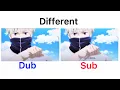 jujutsu kaisen inumaki toge Salmon different language Sub VS Dub