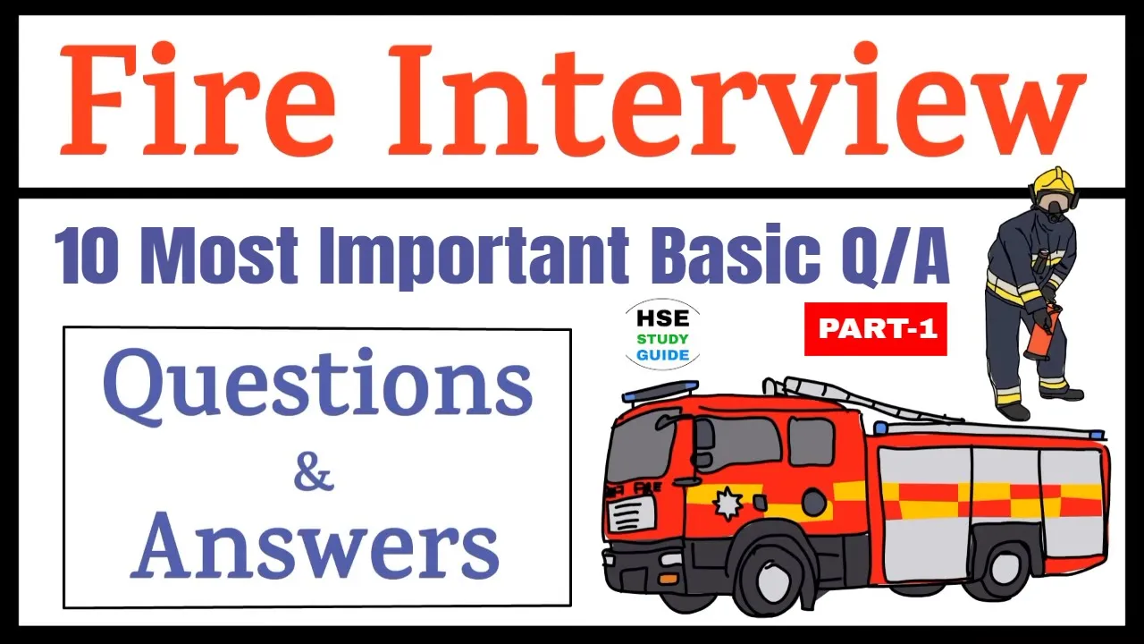 (Part-1) Fire Interview Questions & Answers In Hindi | Fire Fighting System | Fire Fighter Interview