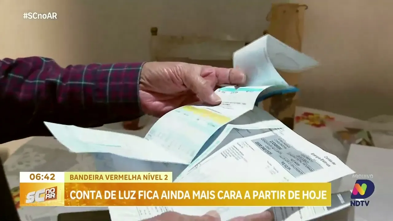 Aumento na conta de luz: bandeira vermelha nível 2 entra em vigor nesta terça-feira