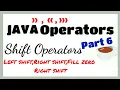 Shift Operators Java Operators Left shift Right shift Zero fill right shift