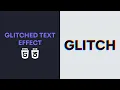 Glitch Text Effect HTML CSS Tutorial