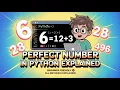 Perfect Number in Python Explained with Real Examples BTechCareerGuide Telugu Explanation
