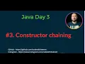 Day 3 - Constructor chaining