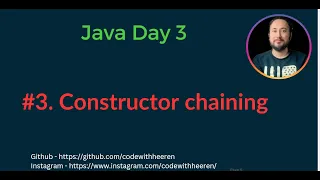 Day 3 - Constructor chaining