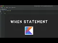 Kotlin Tutorial when statement