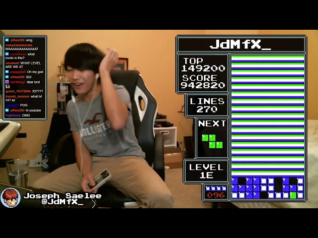 NES TETRIS - First Ever Level 33 - 2/15/2019