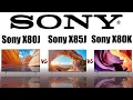 Sony X80J vs Sony X85J vs Sony X80K TV Comparison 2022 Which TV is better for you
