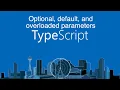 Optional default and overloaded parameters in Typescript
