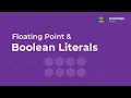 Floating Point Boolean Literals ICSE Computer Applications Java BlueJ