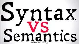 Syntax vs Semantics Philosophical Distinctions