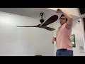 Haipeel 60 Wood Ceiling Fan no Light Unboxing and Review