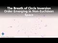 The Breath of Circle Inversion Order Emerging in Non-Euclidean Space