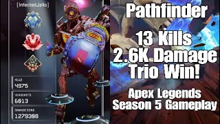 Download Pathfinder 13 Kills 2.6K Damage Trio Win! - Apex Legends Season 5 Gameplay MP3