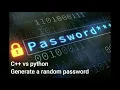 Generate password on C and Python comparison