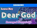 Download Lagu Dear God by Avenged Sevenfold (Karaoke : Lower Key)