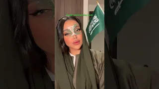 Saudi National Day Makeup Makeuplook اليوم الوطني السعودي Saudiarabia 