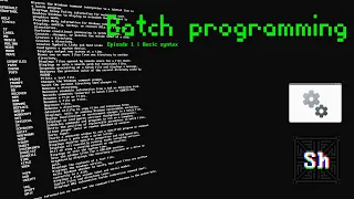 EN Batch Tutorial Series Episode 1 Basic syntax
