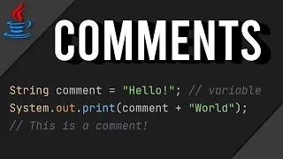 Comments in JAVA simple easy