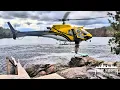 Building a Remote Log Home by Helicopter Day One at the Lake