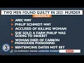Men accused of killing Dodgeville woman over inheritance found guilty