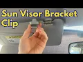 Sun Visor Clip Bracket Replacement Honda