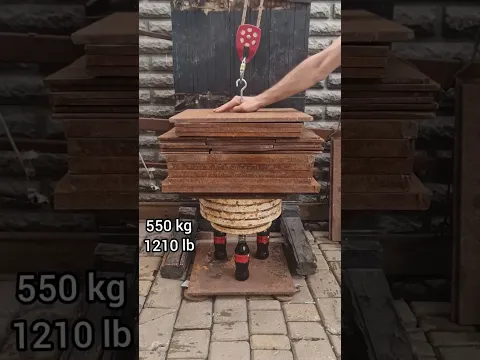How much weight can a Coca-Cola bottle hold?