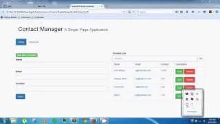 Contact Manager only AngularJS Front-End Code