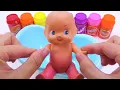 Satisfying Video l Mixing All Store Bought Slime Smoothie into Bathtub Baby ASMR #131 Bon Bon