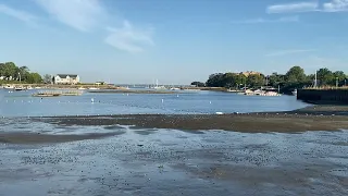 Mamaroneck Harbor Ferries Yachts Boats With Low Tide Sunset 4K NY