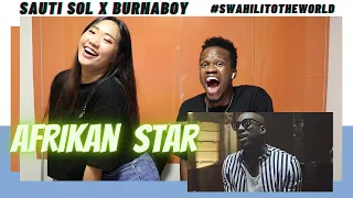 sauti sol afrikan star ft burnaboy reaction video learn swahili swahilitotheworld