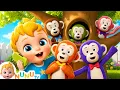 Five Little Monkeys Jumping On The Bed NuNu Tv Nursery Rhymes Kids Songs